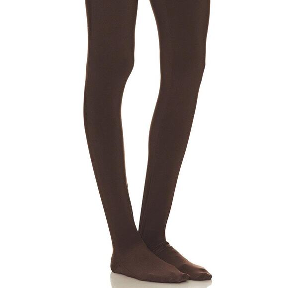 NORMA KAMALI Women's Sleeveless Catsuit With Footsie Size XXS/32 In Chocolate - Picture 4 of 15